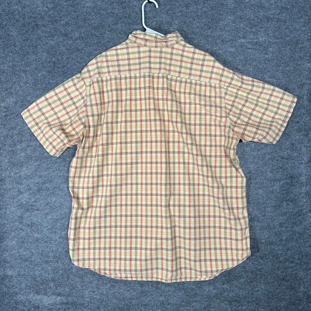Carhartt Mens Plaid Short Sleeve Button Up Shirt Casual Workwear Size‎ 2XL